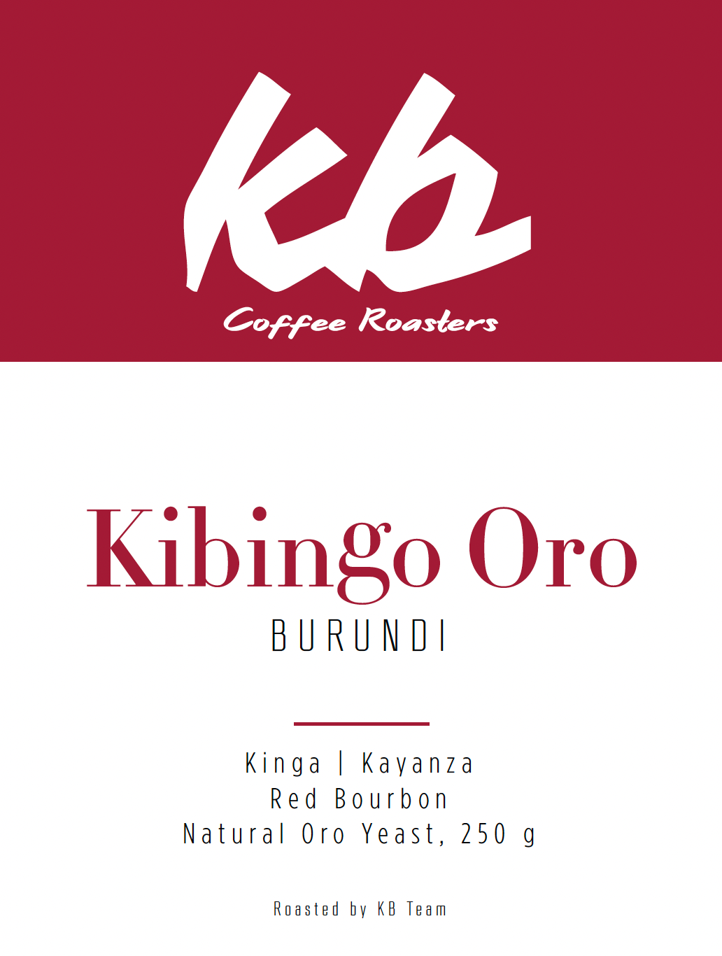 Burundi - Kibingo Oro