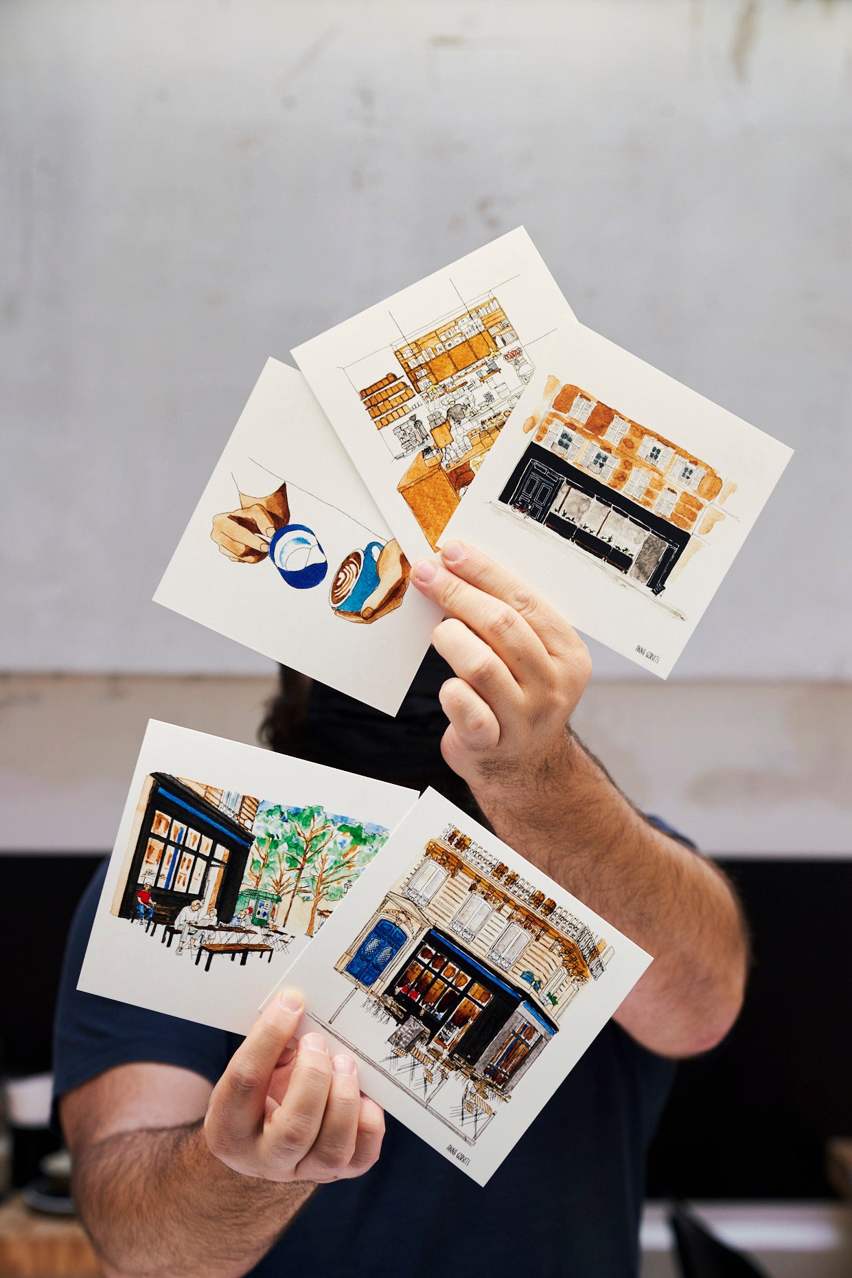 Cartes postales KB x Back in Black (Pack de 5)