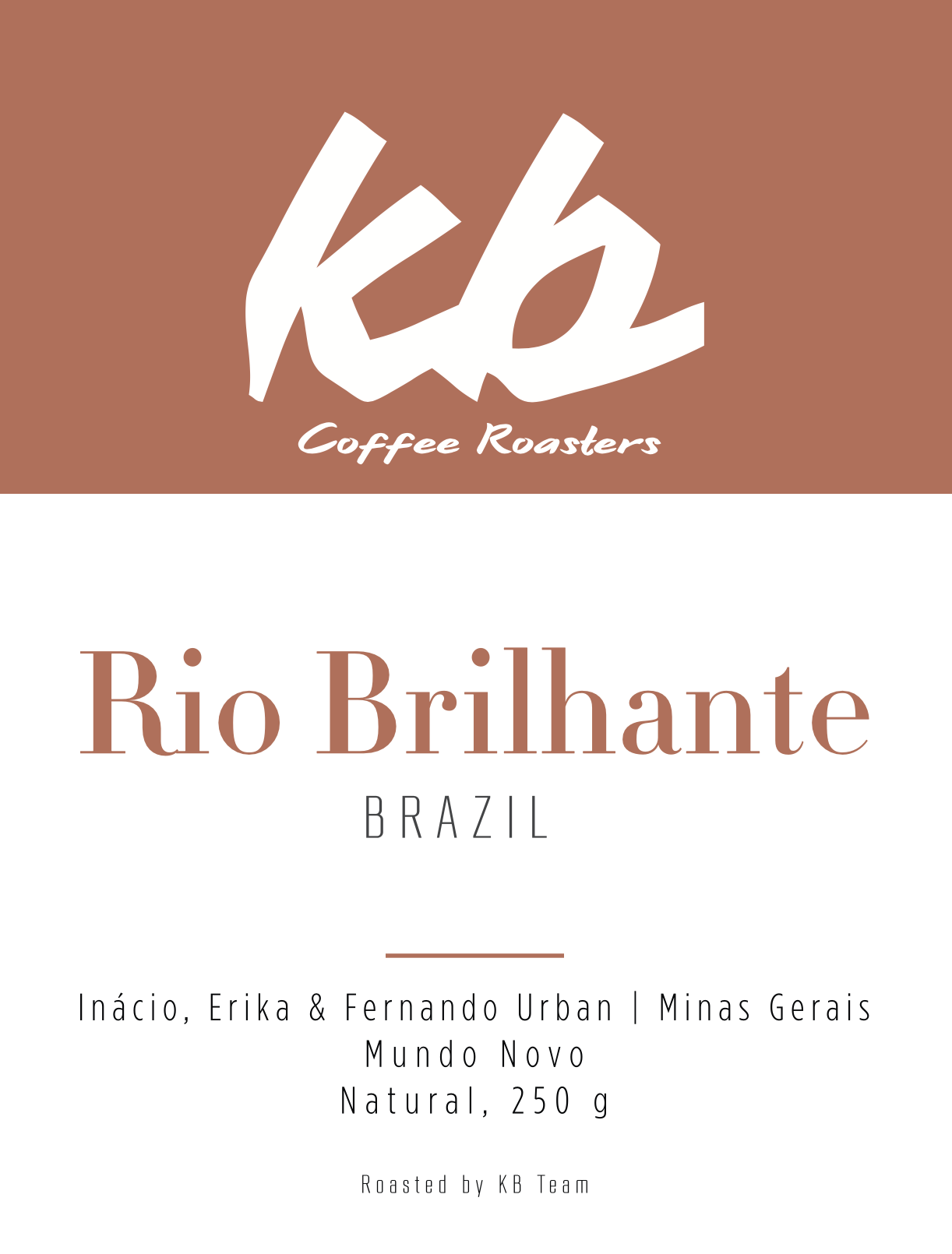 Espresso - Brésil - Rio Brilhante Mundo novo