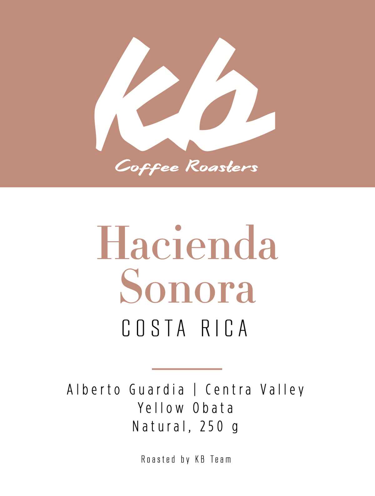 Espresso - Costa Rica - Hacienda Sonora