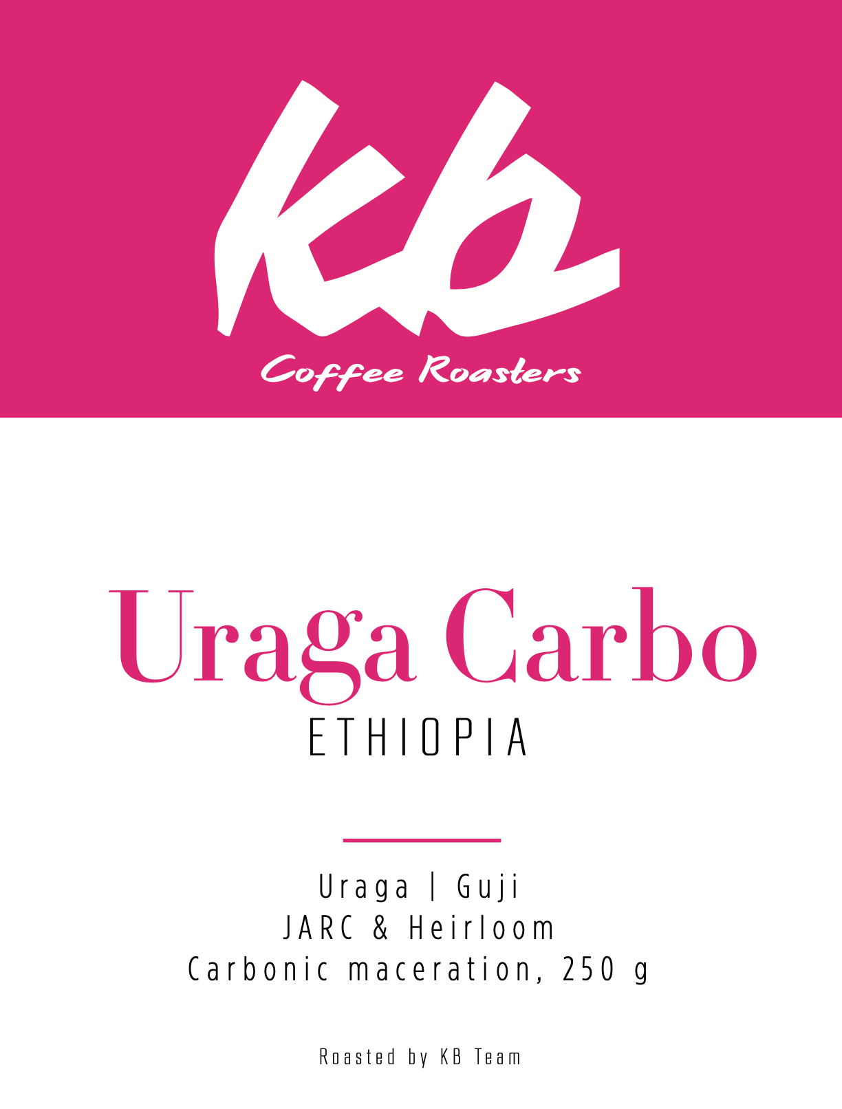 Espresso - Ethiopie - Uraga Carbo