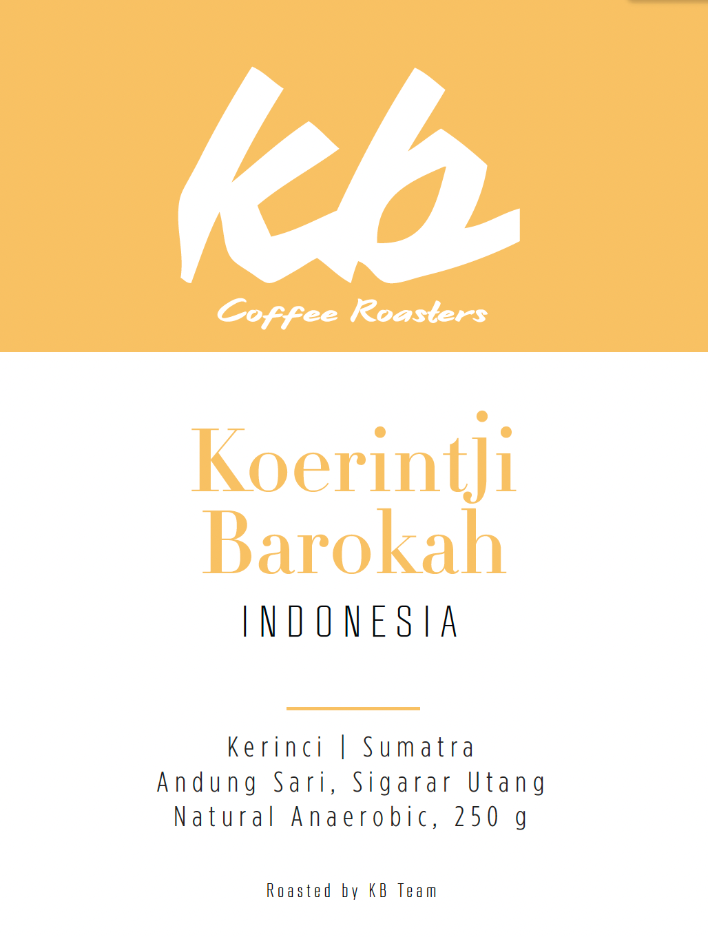 Indonésie - Koerintji Barokah
