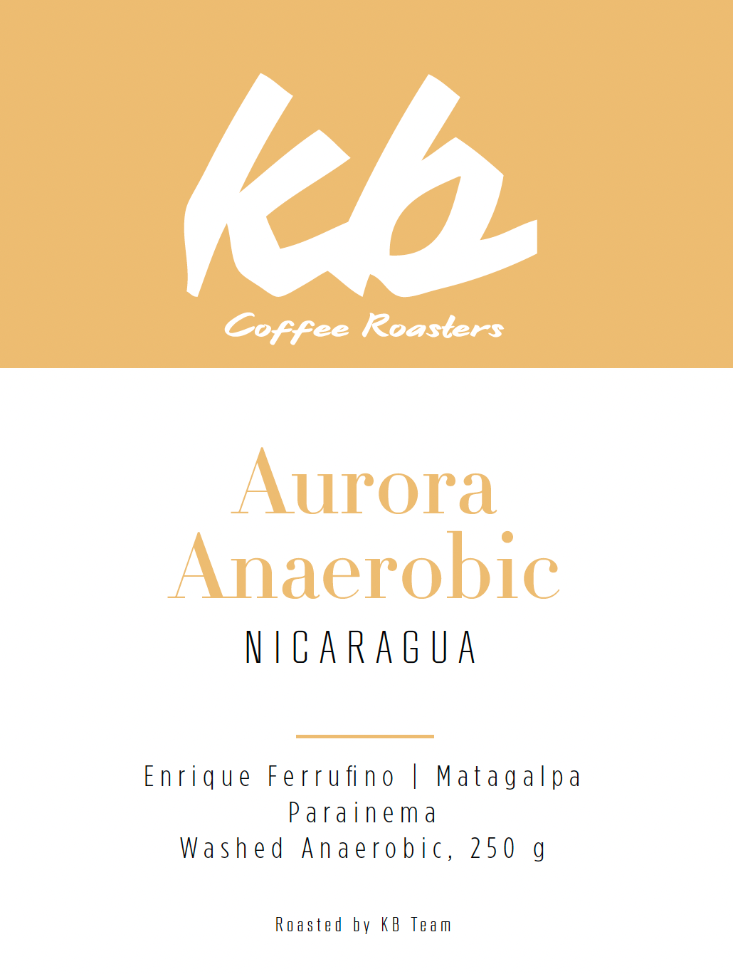Espresso Nicaragua - Aurora Lavé