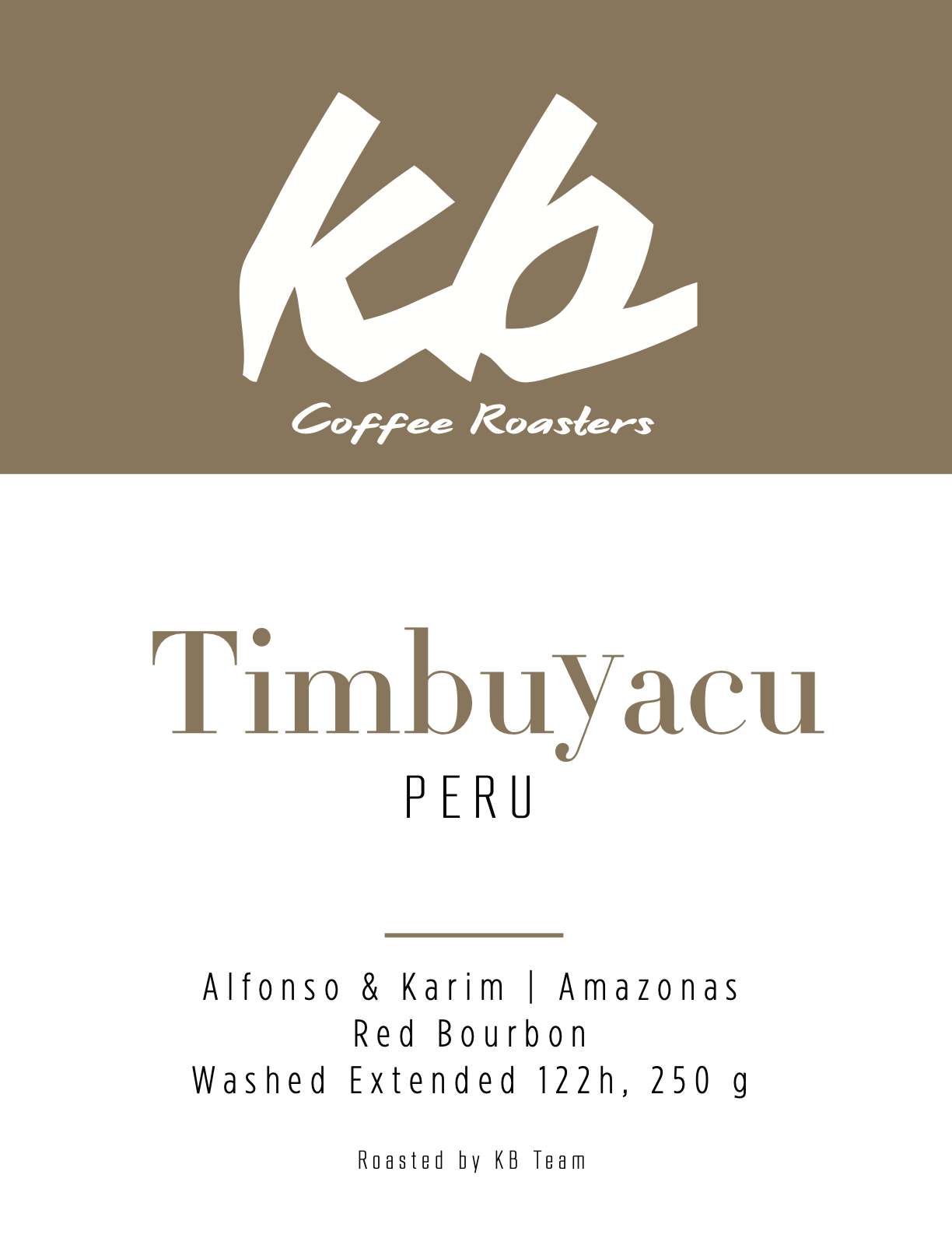 Photo of Espresso - Peru - Timbuyacu 122H
