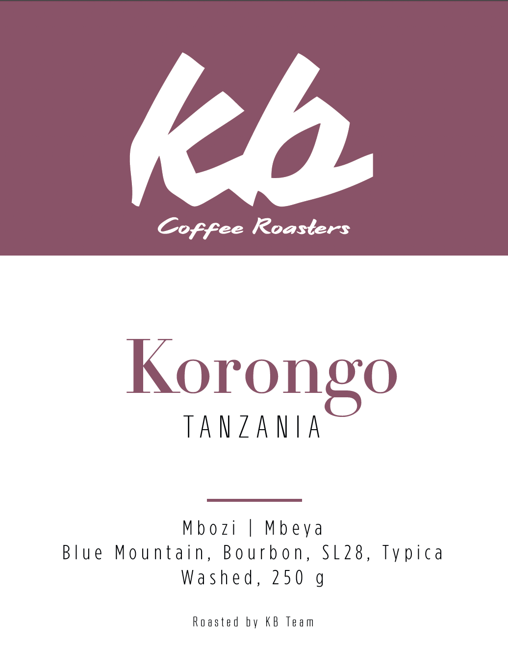 Photo of Espresso - Tanzanie - Korongo